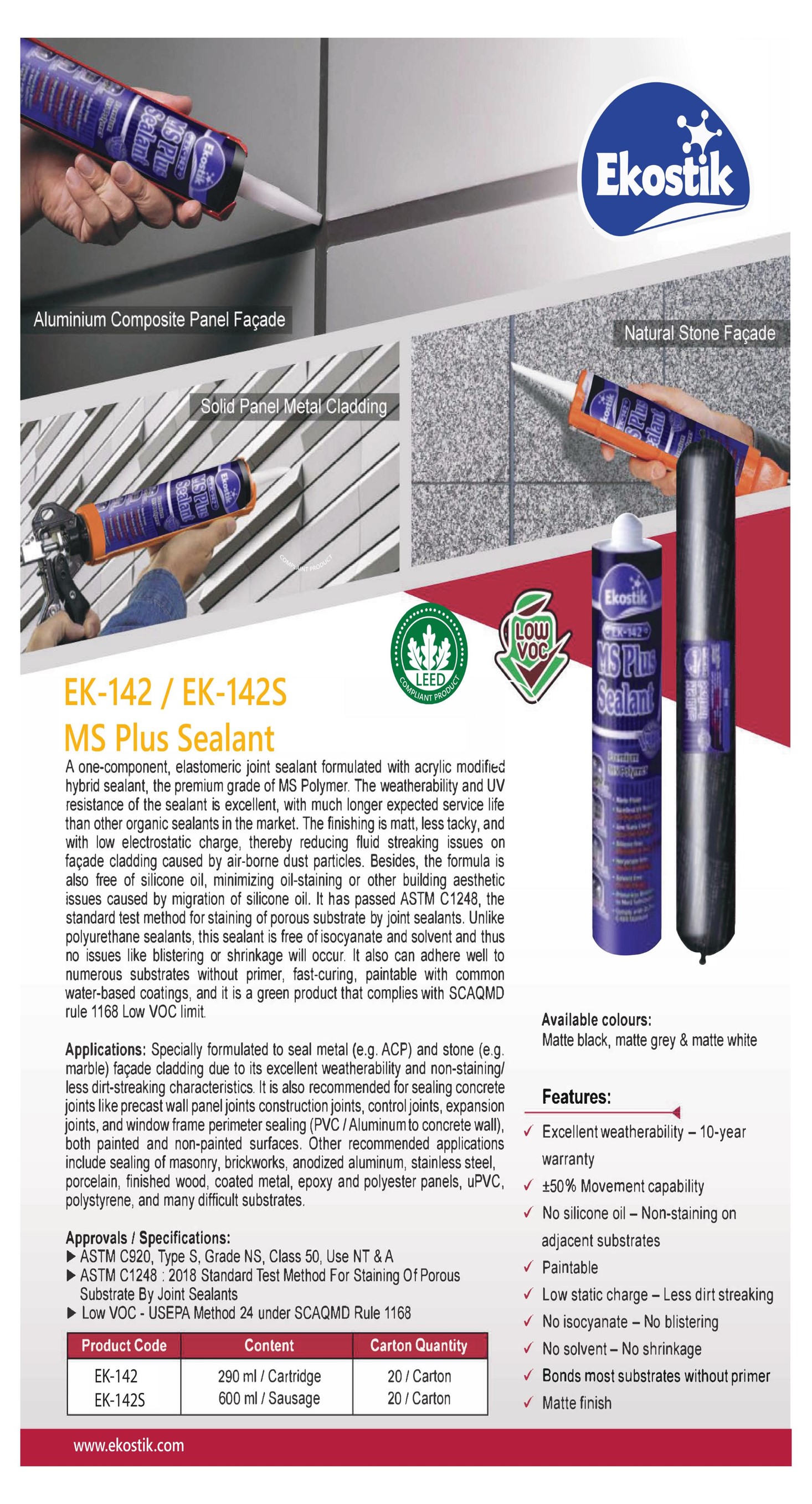 Keo trám EK‑142 MS Plus